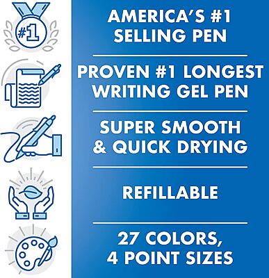 Pilot G2 Premium Gel Roller Pens, Fine Point 0.7 mm, Red Pens, Pack of 12 - Ideal for School, Journaling & Office Writing