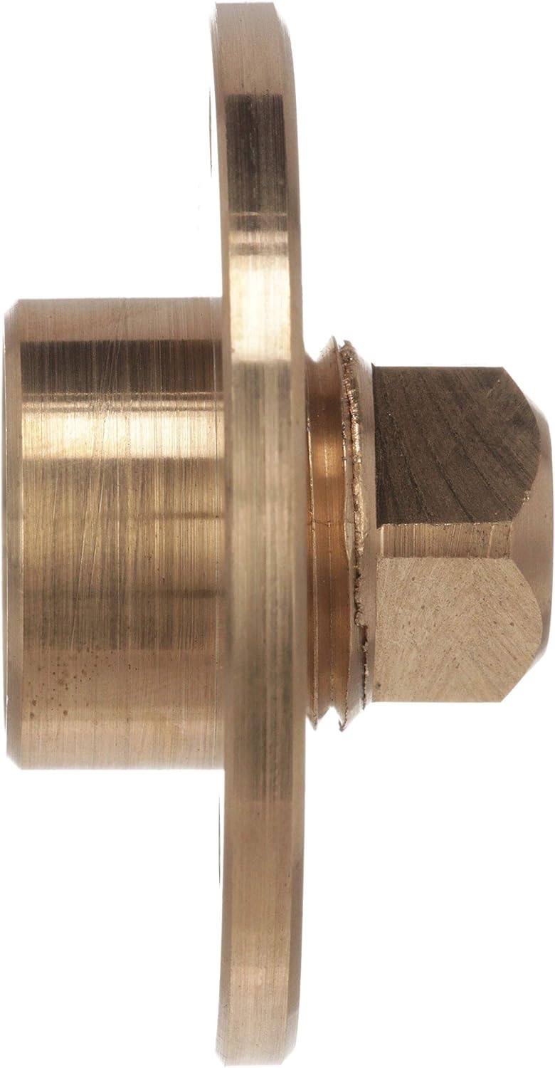 Attwood 7555-3 Bronze Garboard Drain Plug, for Bilge Drainage, Removable Nut, 3/8-Inch Neck Depth, ½-Inch NOT Drain