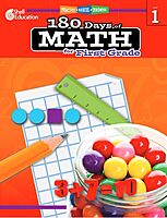 Shell Education 180 Days of Math for First Grade (180 Days of Practice)