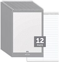 Office Depot(R) Steno Books, 6in. x 9in., Gregg Ruled, 70 Sheets, White, Pack Of 12