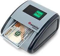 Cassida InstaCheck Small Footprint, Easy to Read Automatic Counterfeit Detector with Infrared, Magnetic and Ultraviolet Sensors, Compact and Lightweight Grey 11-3/4" x 9-1/2" Pack of 1 Pass/Fail