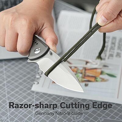 CIVIVI Sentinel Strike II Folding Pocket Knife, 3.7" Nitro-V Blade