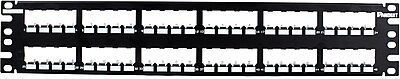 Panduit CP48BLY 48-Port Flat Patch Panel, Black