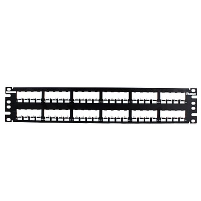 Panduit CP48BLY 48-Port Flat Patch Panel, Black
