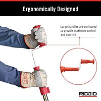 RIDGID 59787 Model K-3 Toilet Auger with Unclogging 3-Foot Snake and Bulb Head