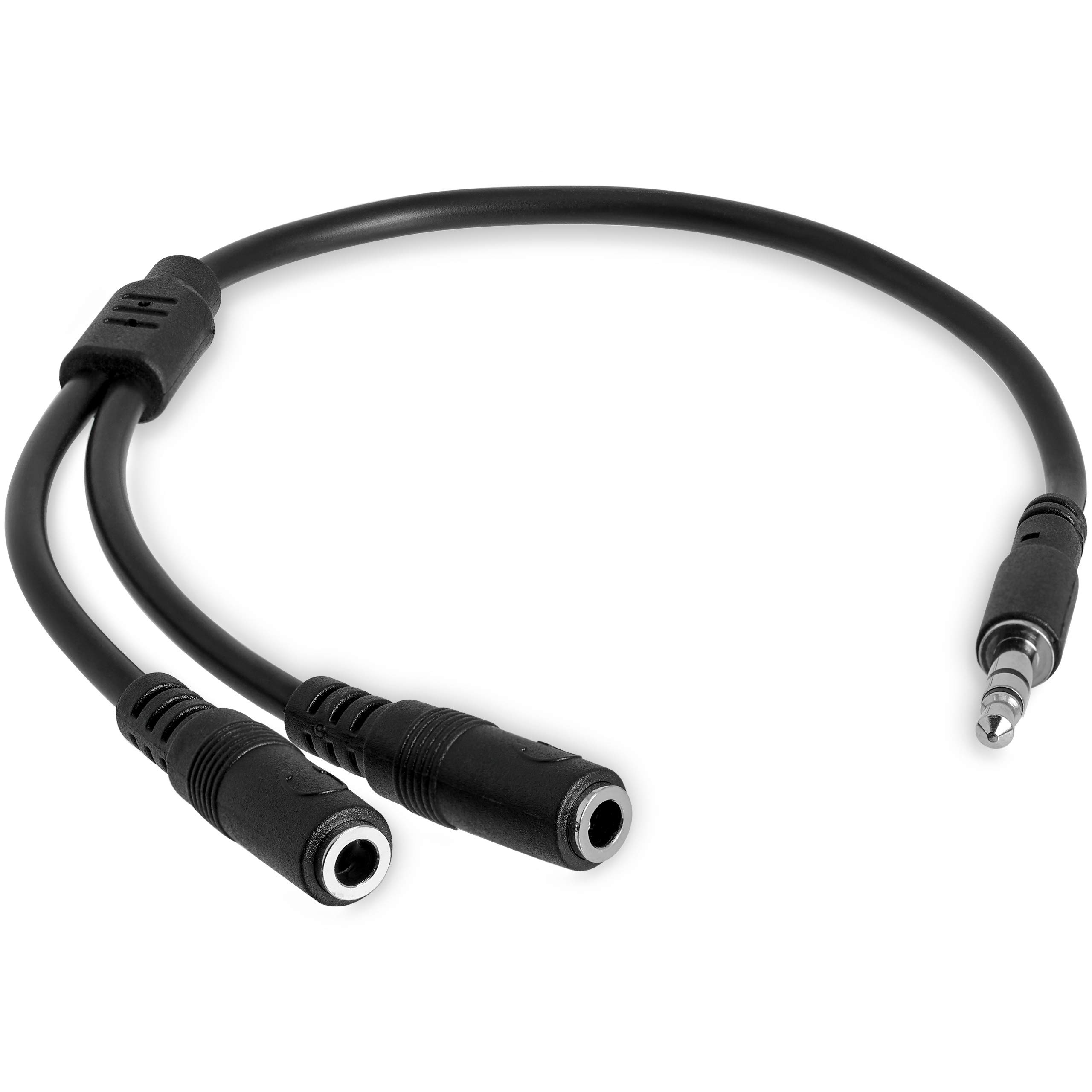 StarTech.com 3.5mm Stereo Audio Splitter Y Cable - 1 Male to 2 Female