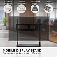 ViewSonic VB-STND-001 Universal Display Cart for 55 to 86 inch Screens up to 265 lbs