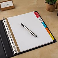Avery 5-Tab Binder Dividers, Insertable Multicolor Big Tabs, 1 Set (11121) Dividers 1 Pack