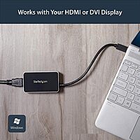 StarTech.com USB 3.0 to HDMI Adapter/Dock with USB 3.0 Pass-Through
