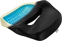 Mount-It! Office Seat Cushion, Premium Ergonomic Memory Foam with Cooling Gel