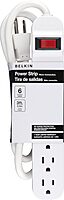Belkin 6-Outlet Power Strip / Surge Protector, Slim