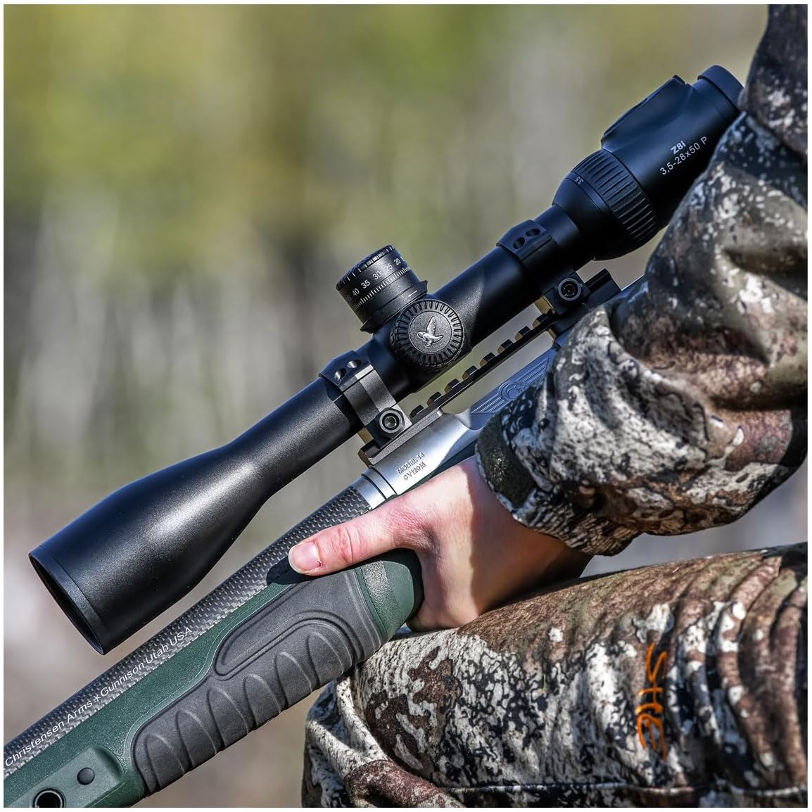 WARNE Weatherby Mark V Standard 6 Lug Mountain Tech Tactical Rail, 20MOA, Black, 7653-20MOA