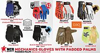 MCR SAFETY 963 TaskFit Mechanics Gloves, Synthetic Leather Padded Palm