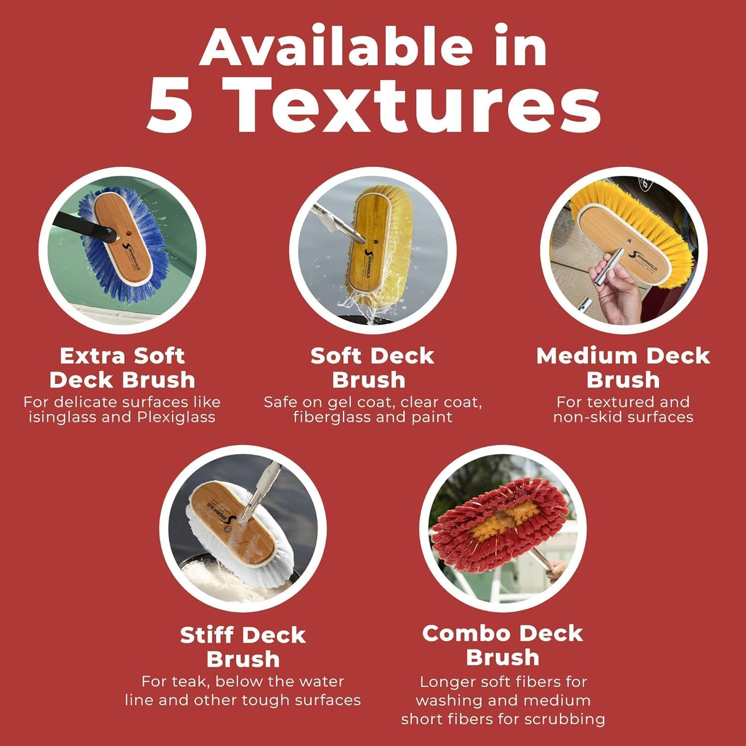 SHURHOLD 10" Deck Brush (Shur-Lok)