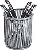 Office Depot® Brand Mesh Pencil Cup, Silver