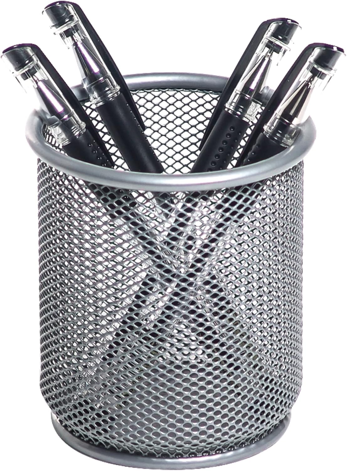 Office Depot® Brand Mesh Pencil Cup, Silver