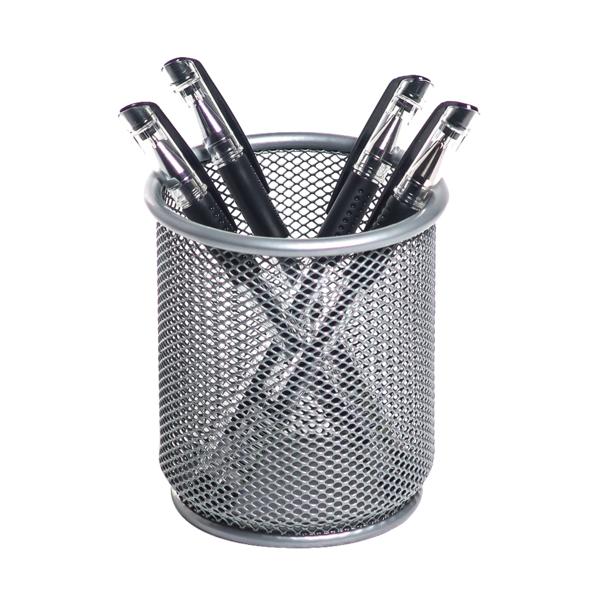 Office Depot® Brand Mesh Pencil Cup, Silver