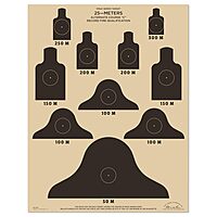 RITE IN THE RAIN 25 Meter ALT-C Qualification Targets (M16A1), 17" x 22"