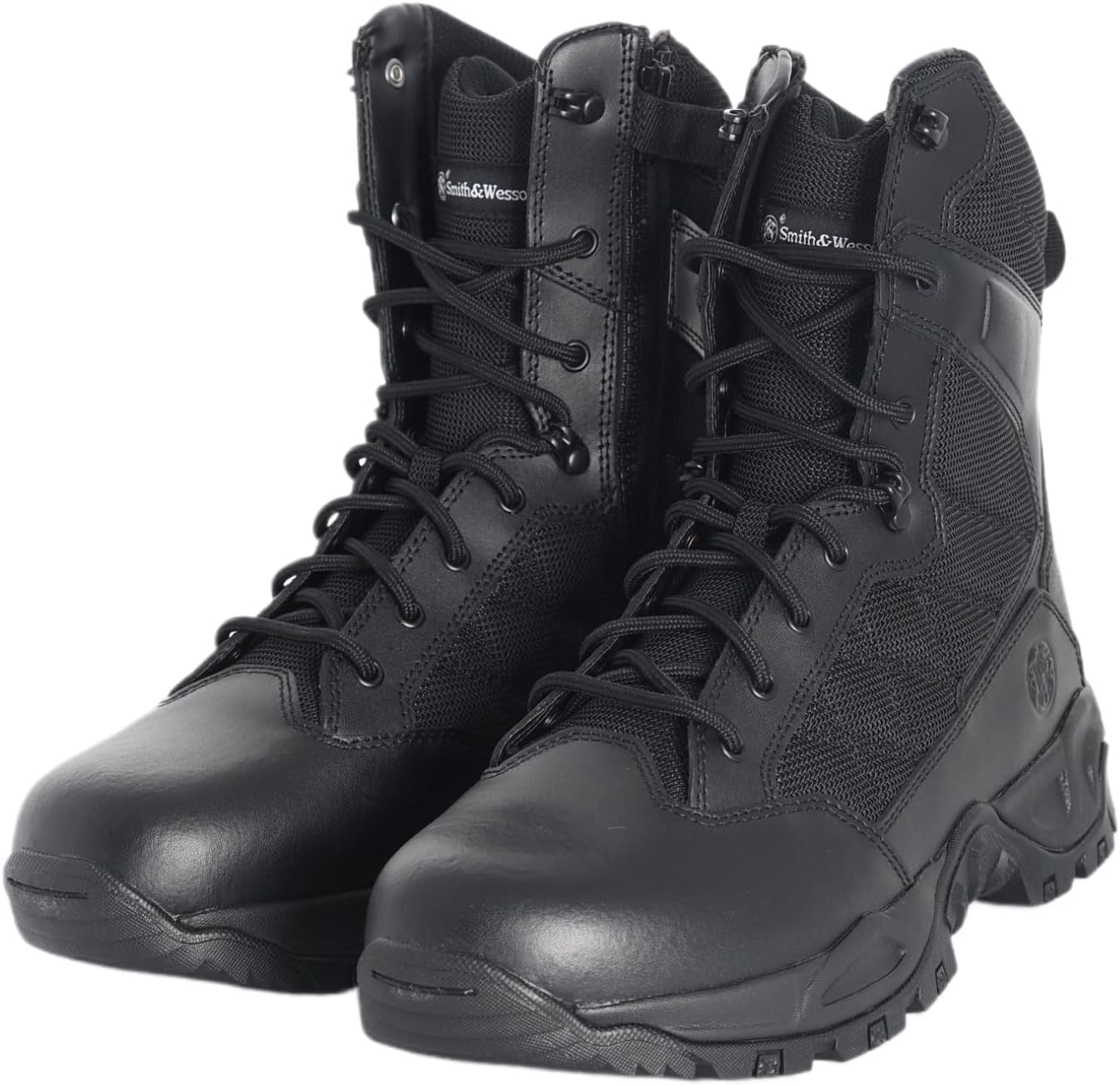 SMITH & WESSON Men's Scout 8" Hot Weather Side-Zip Polishable Toe Tactical Boots