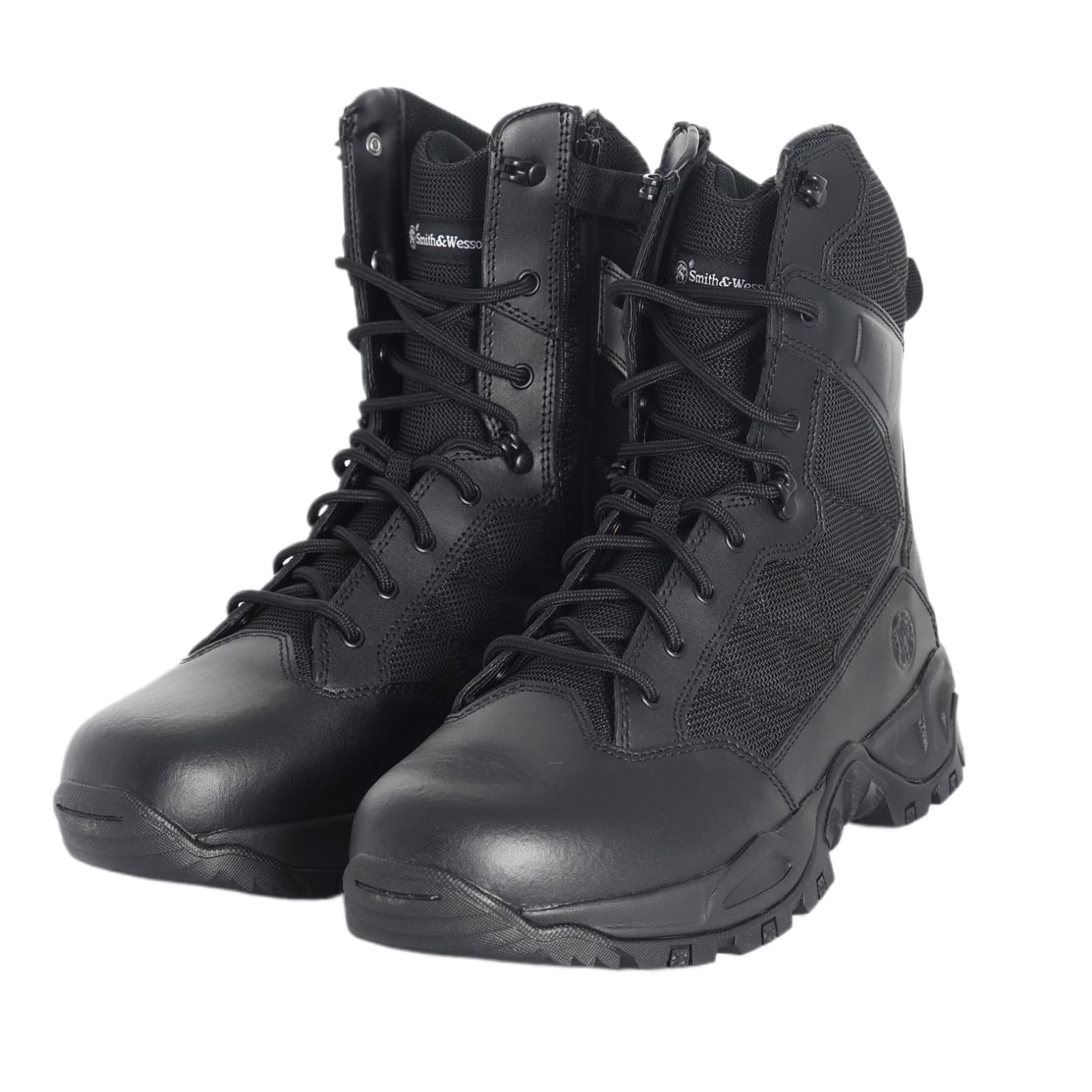 SMITH & WESSON Men's Scout 8" Hot Weather Side-Zip Polishable Toe Tactical Boots