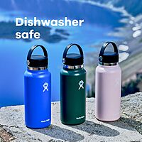 HYDRO FLASK Wide Mouth Insulated Stainless Steel Bottle with Flex Cap