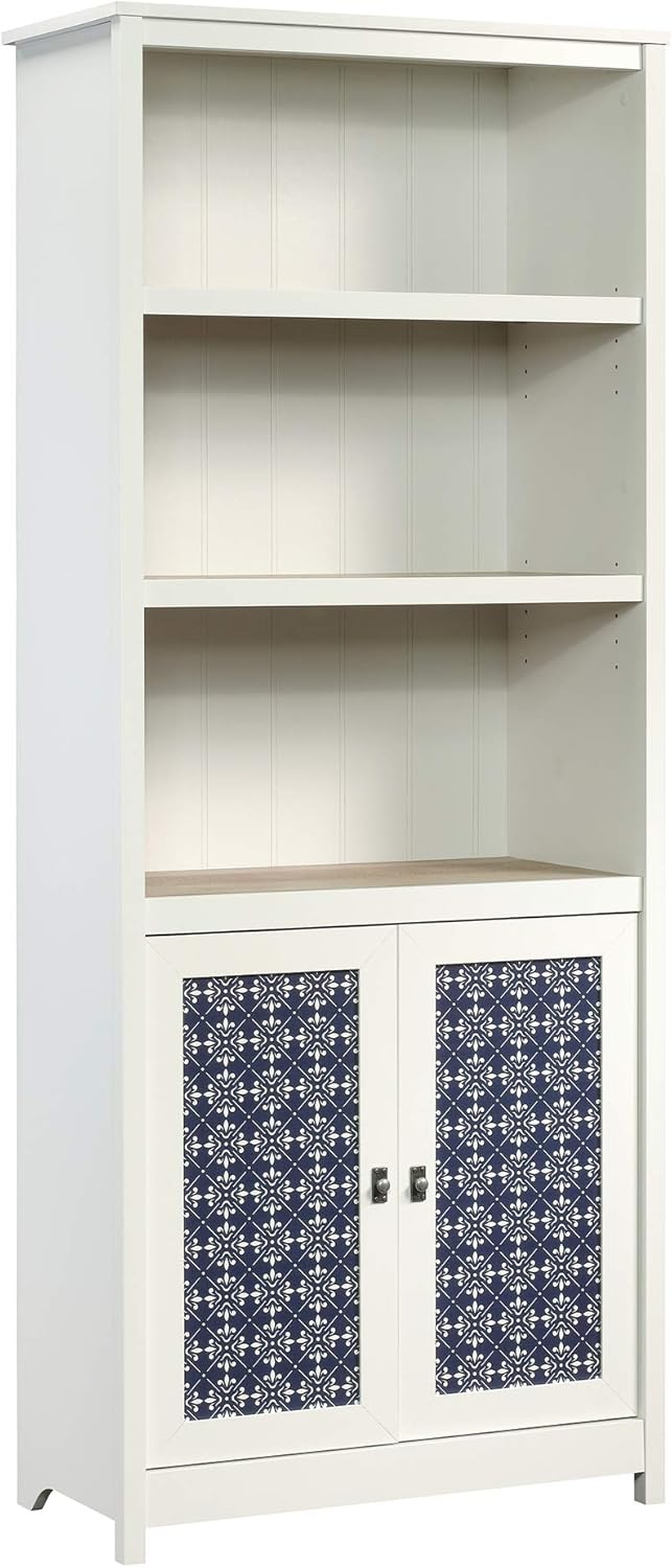 SAUDER Cottage Road 72in Library Bookcase with Doors and Adjustable Shelves