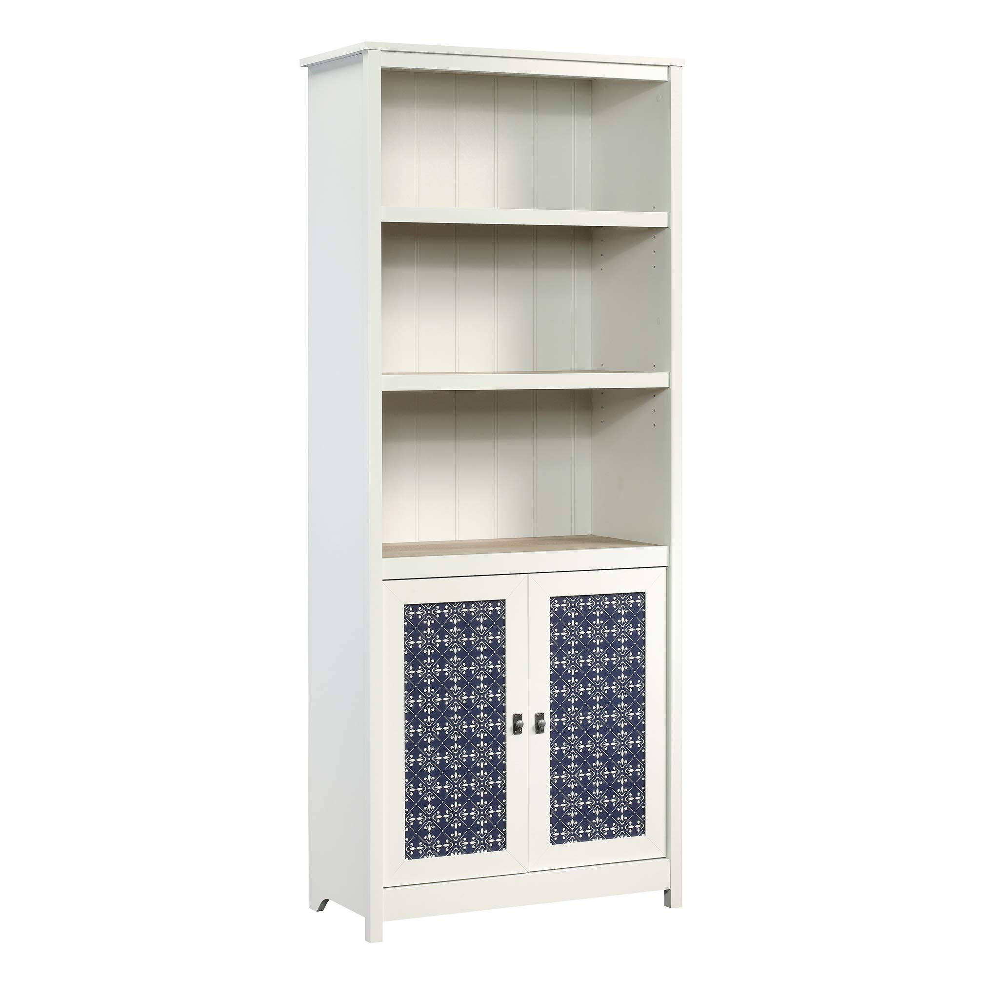 SAUDER Cottage Road 72in Library Bookcase with Doors and Adjustable Shelves