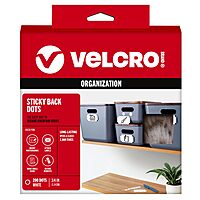 VELCRO Brand Tape (91824) Hook & Loop Combo Packs, Dots, 3/4", White (200 Per Case) for Home & Office One Size