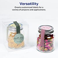 Avery Glossy White Lollipop Labels, Sure Feed Technology, 1.5" x 4"