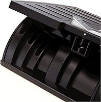 Fellowes Office Suites Adjustable Footrest, 17.5in x 13.1in - Black/Silver