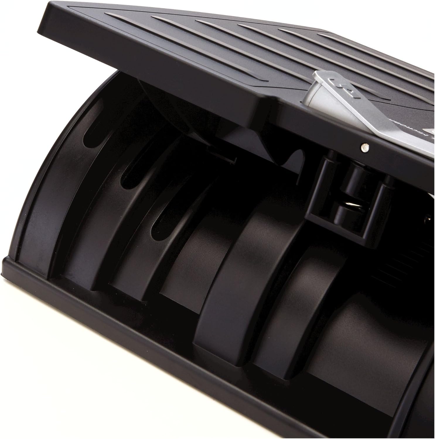 Fellowes Office Suites Adjustable Footrest, 17.5in x 13.1in - Black/Silver