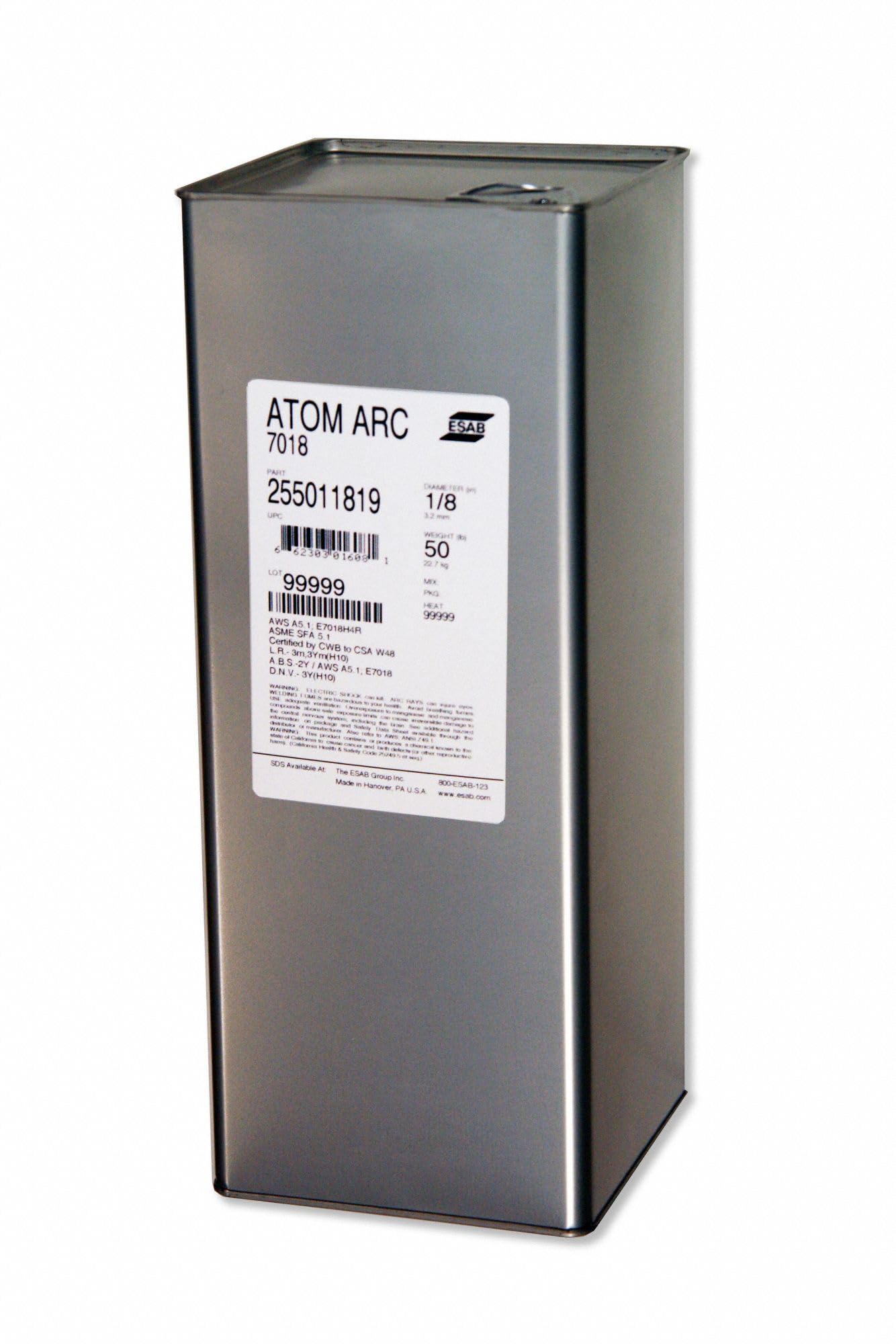 SEPTLS537255013310 - Esab Welding Atom Arc 7018 Electrodes - 255013310