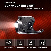 Streamlight 69276 TLR-6 100-Lumen Tactical Weapon Light with Integrated Red Aiming Laser Designed Exclusively and Solely