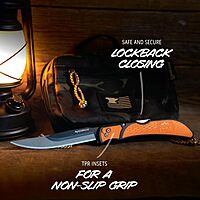 OUTDOOR EDGE RazorBone Replaceable Blade Folding Hunting Knife Kit, 6-Blade Combo