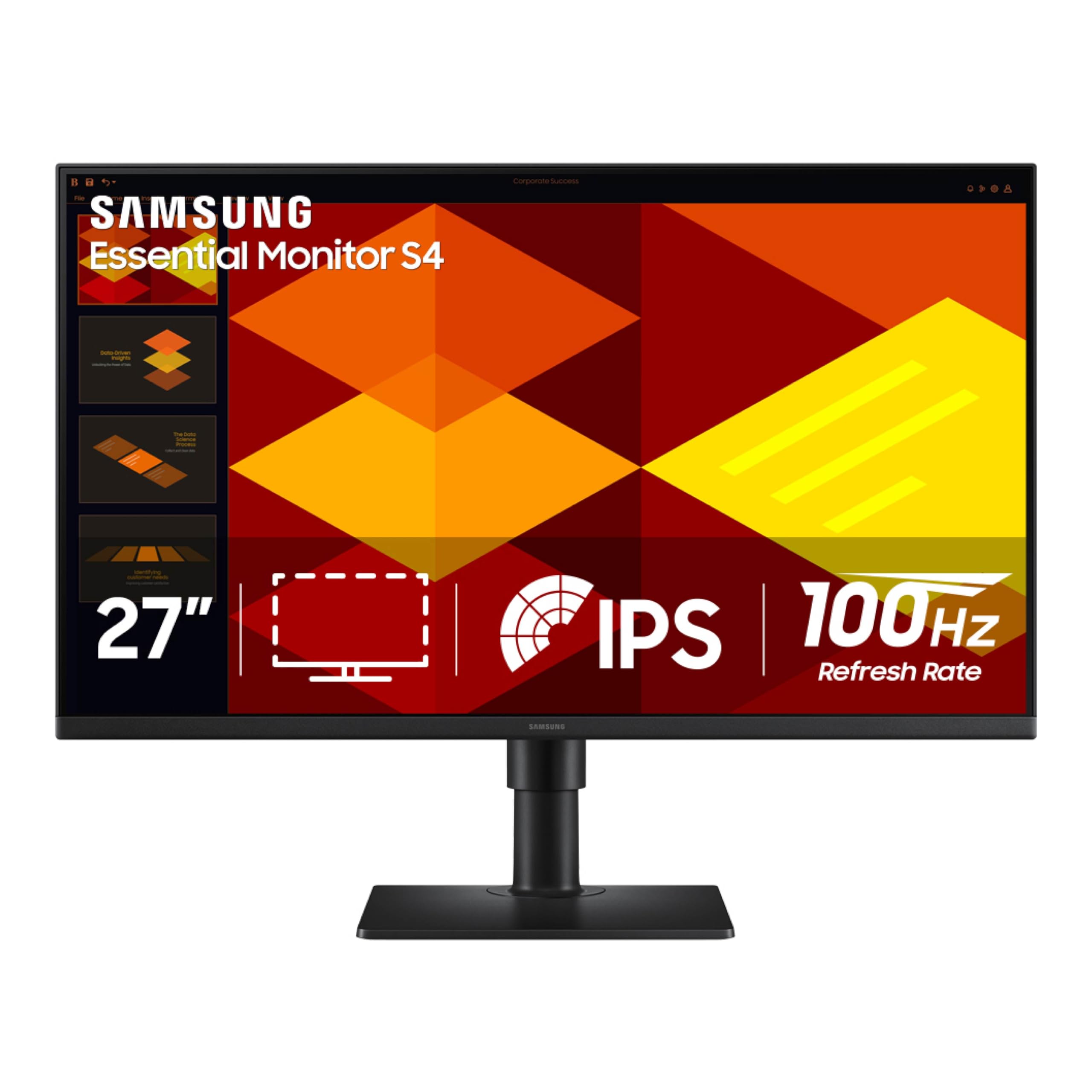 Samsung S40GD Borderless Business Monitor with IPS Panel, 100Hz Refresh Rate, Eye Saver Mode, Game Picture Mode
