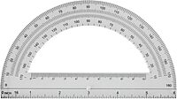 Office Depot Semicircular 6in. Protractor, Clear, 973D OD8