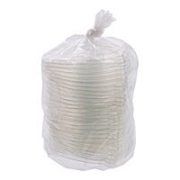 Eco-Products Recycled Flat Bowl Lids, Case of 400, Fits 24-46oz Coupe/16-40oz Noodle Bowls, 100% Recycled PET From Plastic Bottles, Clear For Visibility