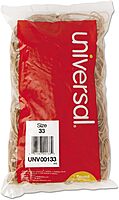 Universal Rubber Bands, Size 33, 1 lb (approx. 640), Beige