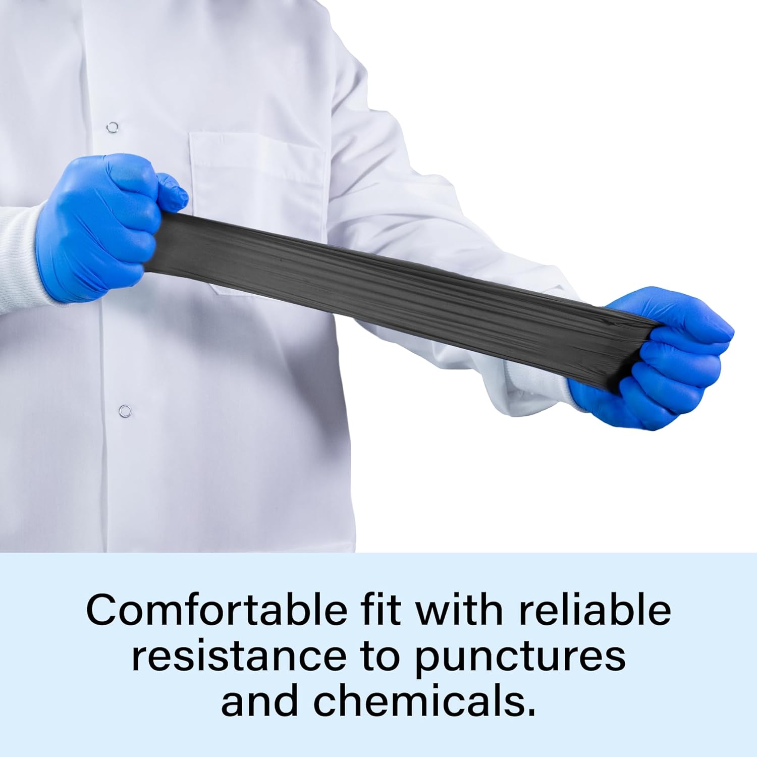 1st Choice Professional Powder-Free Exam-Grade Black Nitrile Gloves