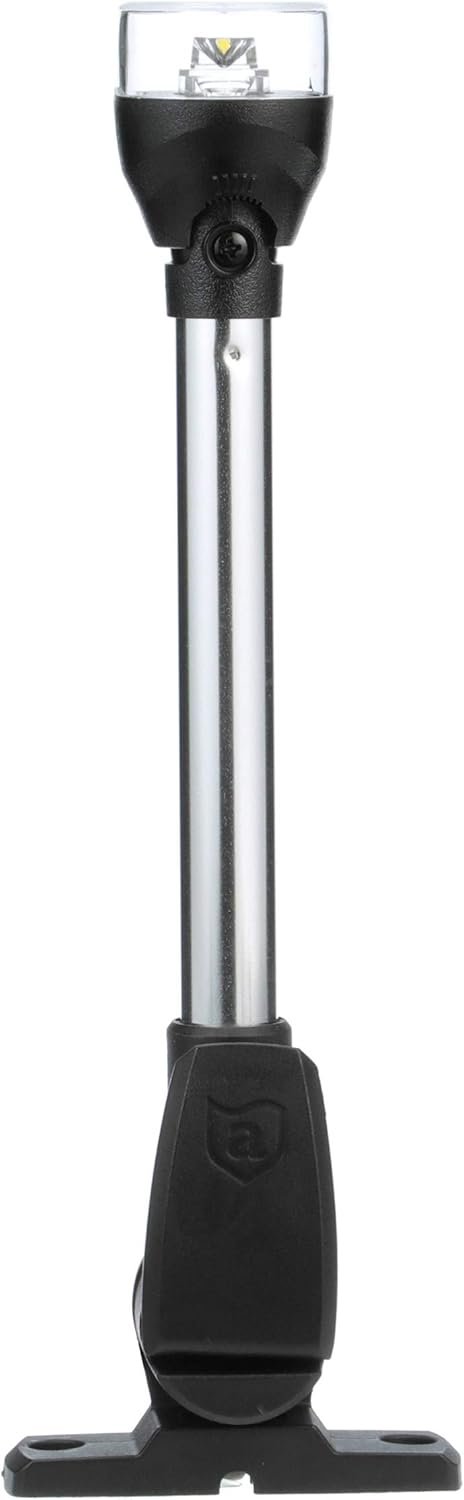 Attwood 5557-PV12A7 LightArmor All-Round LED Fold-Down Navigation Light, 12-Inch, Black Base
