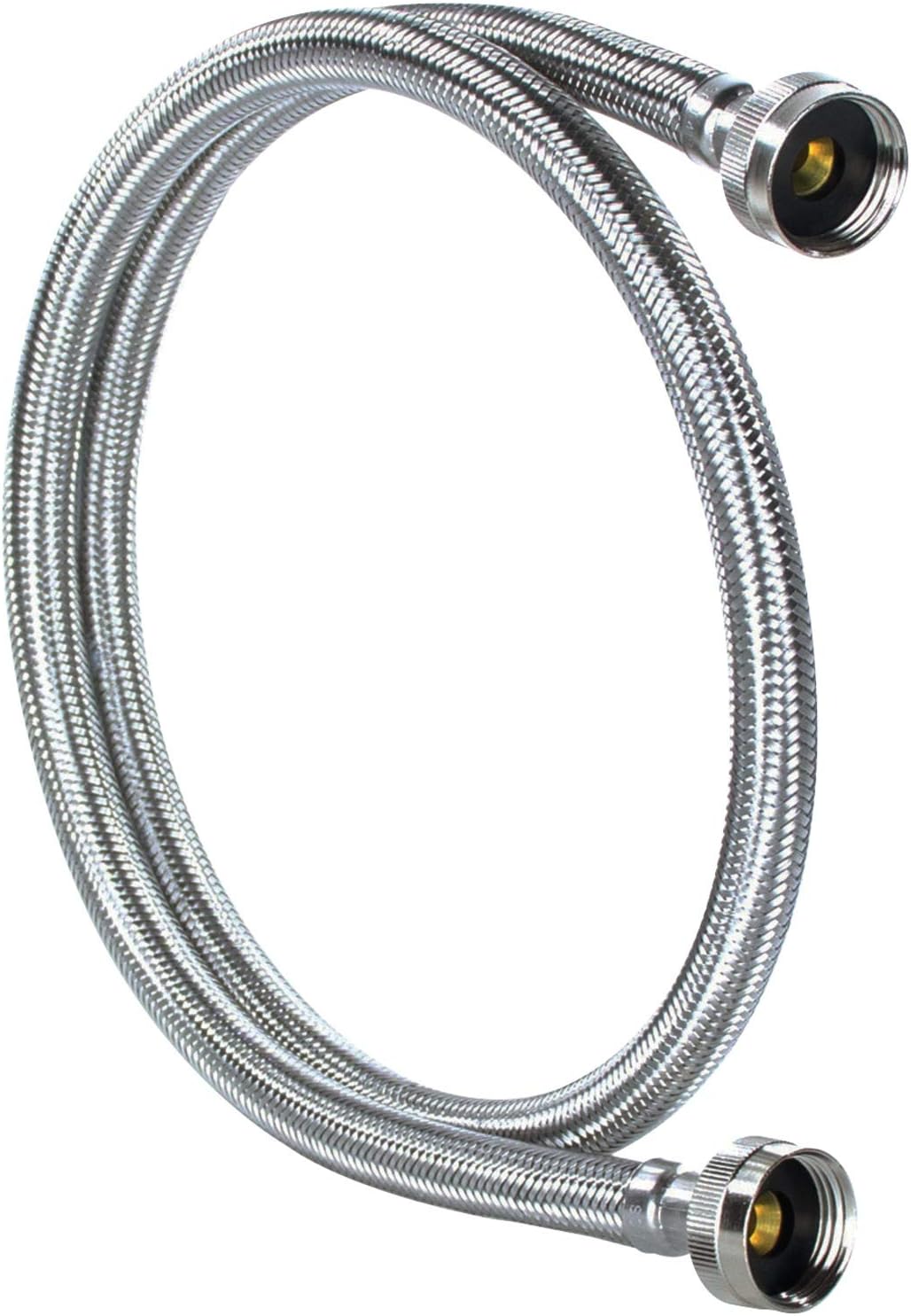 Certified Appliance Accessories Washing Machine Hoses (2 Pack), Hot and Cold Water Supply Lines, 4 Feet