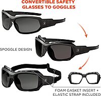 Ergodyne Skullerz Loki Convertible Anti-Fog Safety Glasses