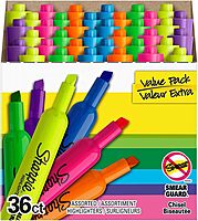 Sharpie Tank Highlighters, Fluorescent And Pastel Highlighters, Chisel Tip, Highlighter Markers Set, Assorted Colors