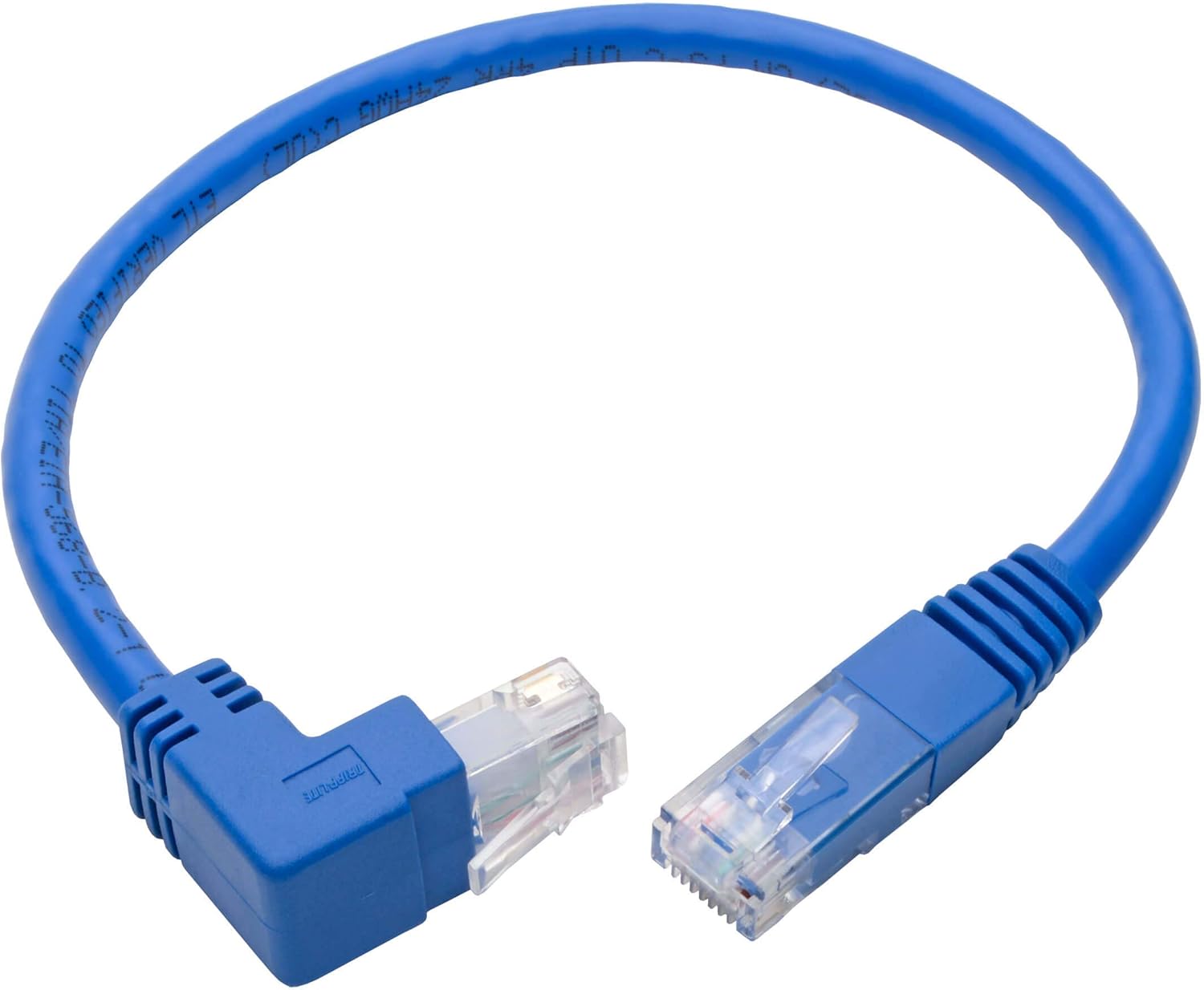 Tripp Lite Cat6 UTP Molded RJ45 Patch Cable, Blue (Up-Angle/Down-Angle/Left-Angle)