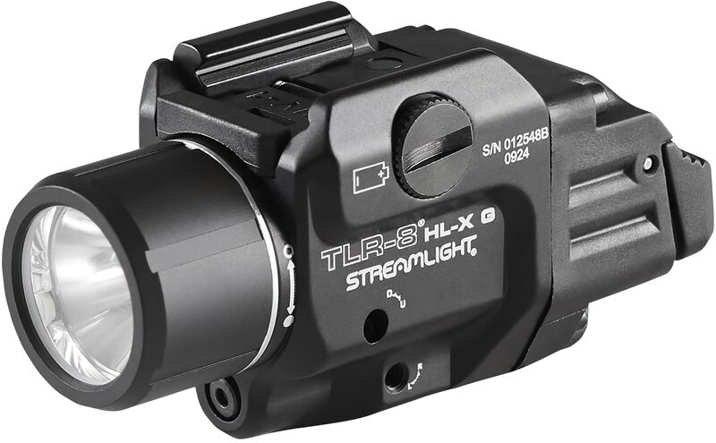 Streamlight 69475 TLR-8 HL-X G USB 1000-Lumen Weapon Rail-Mounted Rechargeable Tactical Flashlight with Integrated Green