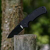 COLD STEEL American Lawman 3.5" S35VN Razor-Sharp Blade 4.625" G-10 Handle Tactical Folding Knife with Tri-Ad Lock