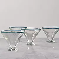 Sobremesa Margarita Glass Aqua