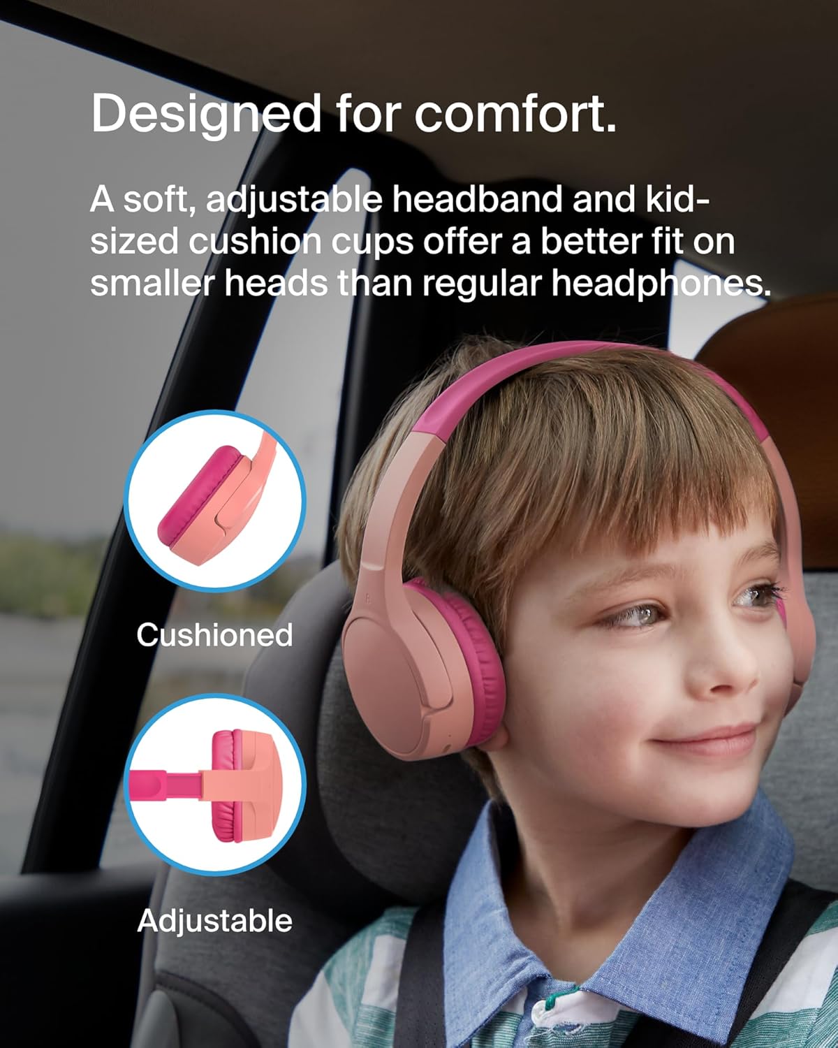 SOUNDFORM KIDS HEADPHONES,PINK