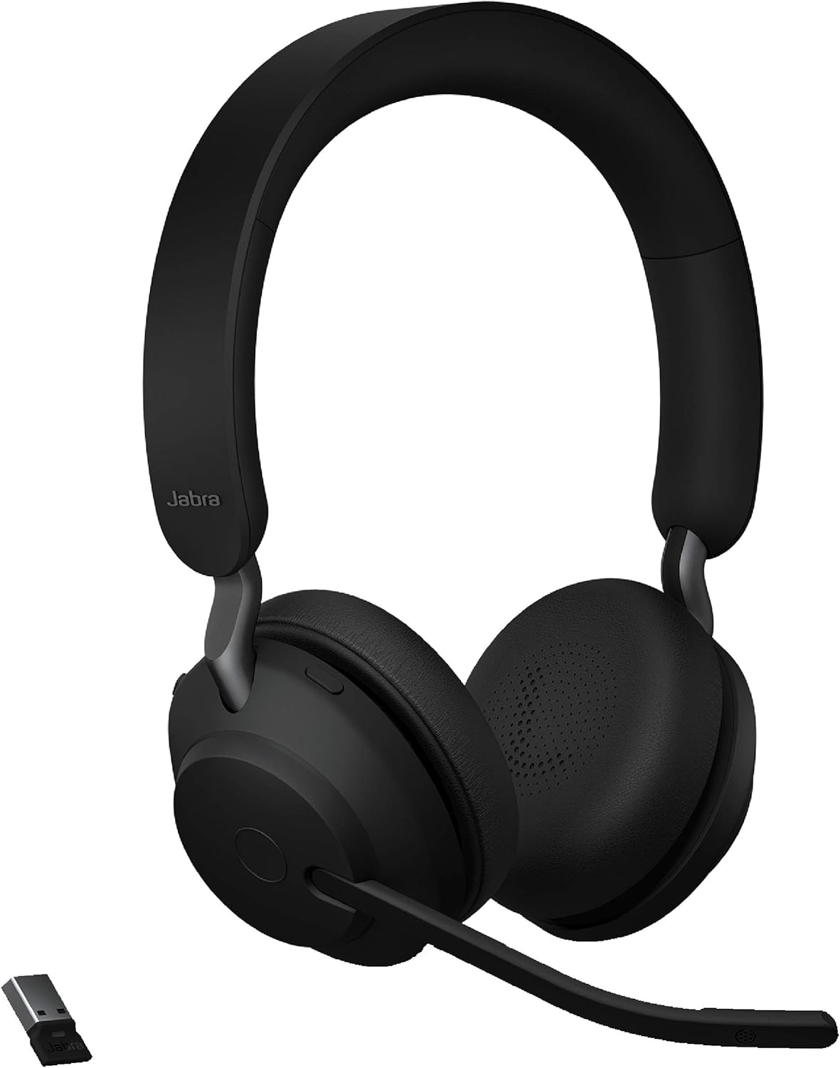 Jabra Evolve2 65 - USB-A MS Teams Stereo with Charging Stand - Black Wireless Headset/Music Headphones