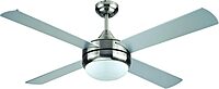BLACK+DECKER 52 in. Ceiling Fan with Light and Remote - Brushed Nickel